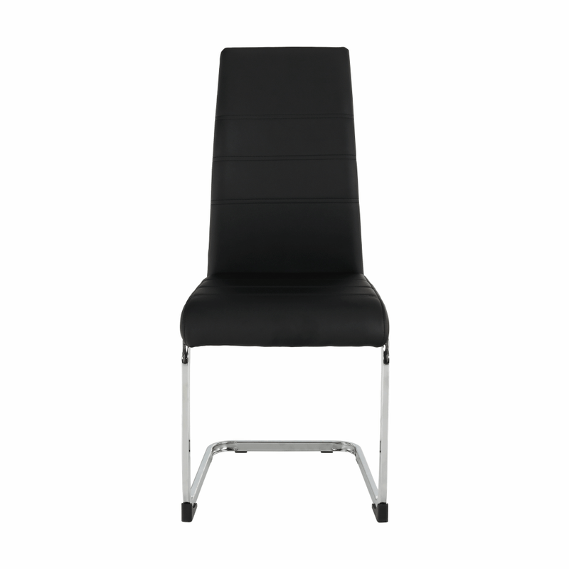 Casa si Gradina - Mobilier - Scaune si fotolii - Scaune - Scaun dining, negru / crom, VATENA - Infinity.ro