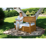 Casa si Gradina - Gradina si terasa - Mobilier exterior - Bancute de gradina - Banca de gradina, maro, 150cm, AMULA - Infinity.ro