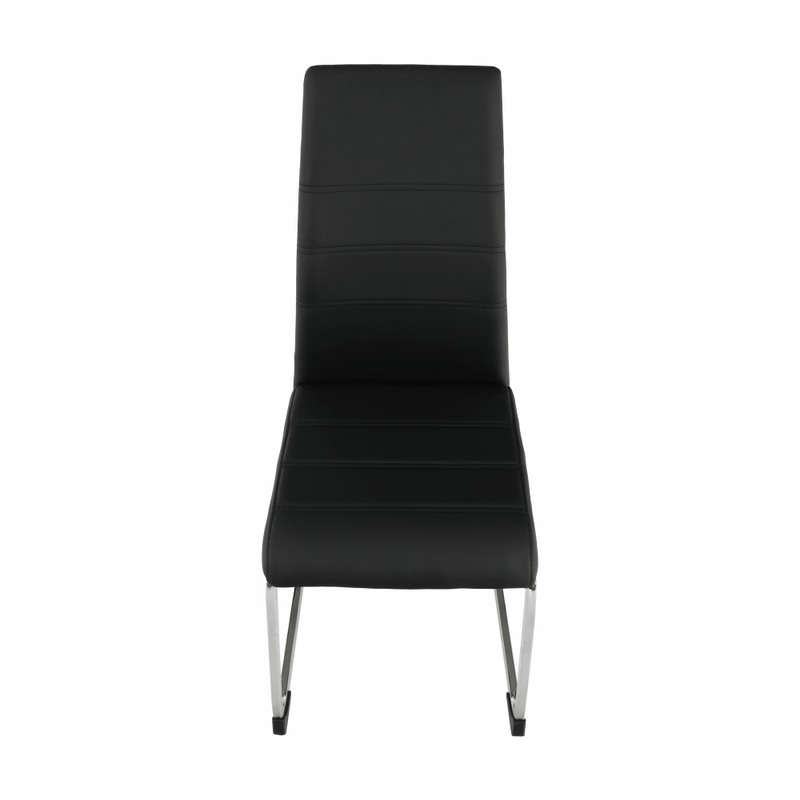 Casa si Gradina - Mobilier - Scaune si fotolii - Scaune - Scaun dining, negru / crom, VATENA - Infinity.ro