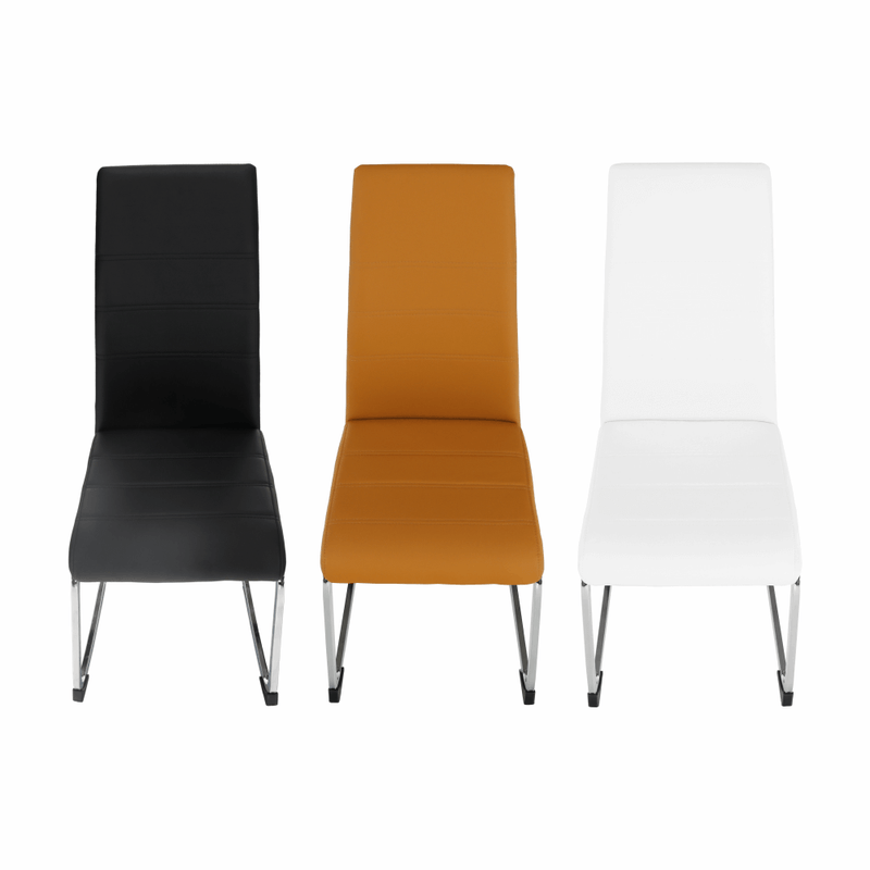 Casa si Gradina - Mobilier - Scaune si fotolii - Scaune - Scaun dining, negru / crom, VATENA - Infinity.ro