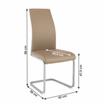 Casa si Gradina - Mobilier - Scaune si fotolii - Scaune - Scaun dining, gri maro Taupe / gri, NOBATA - Infinity.ro