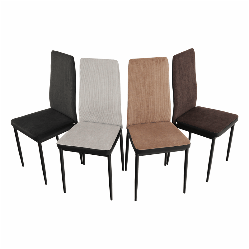 Casa si Gradina - Mobilier - Scaune si fotolii - Scaune - Scaun bucatarie, gri inchis/negru, ENRA - Infinity.ro