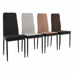 Casa si Gradina - Mobilier - Scaune si fotolii - Scaune - Scaun bucatarie, gri inchis/negru, ENRA - Infinity.ro