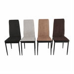 Casa si Gradina - Mobilier - Scaune si fotolii - Scaune - Scaun bucatarie, gri inchis/negru, ENRA - Infinity.ro