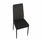 Casa si Gradina - Mobilier - Scaune si fotolii - Scaune - Scaun bucatarie, gri inchis/negru, ENRA - Infinity.ro