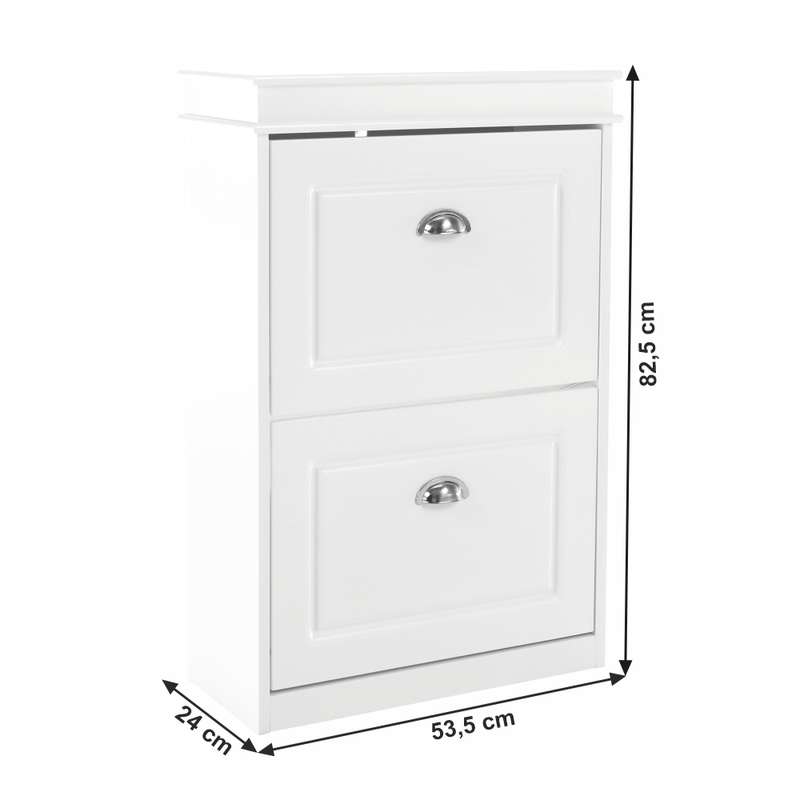 Casa si Gradina - Mobilier - Dulapuri si sifoniere - Dulapuri pantofi - Pantofar, 2 compartimente, alb, SEBER TYP 1 - Infinity.ro