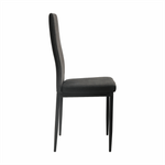 Casa si Gradina - Mobilier - Scaune si fotolii - Scaune - Scaun bucatarie, gri inchis/negru, ENRA - Infinity.ro