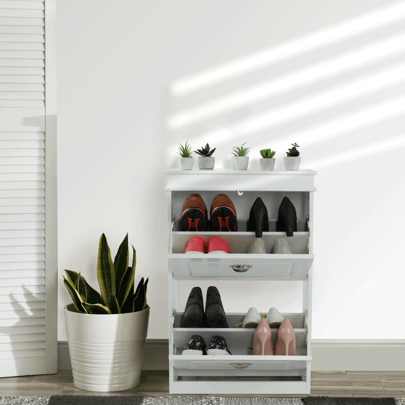 Casa si Gradina - Mobilier - Dulapuri si sifoniere - Dulapuri pantofi - Pantofar, 2 compartimente, alb, SEBER TYP 1 - Infinity.ro