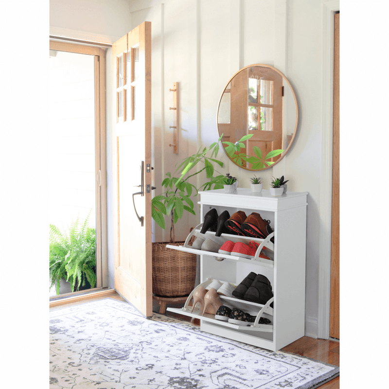 Casa si Gradina - Mobilier - Dulapuri si sifoniere - Dulapuri pantofi - Pantofar, 2 compartimente, alb, SEBER TYP 1 - Infinity.ro