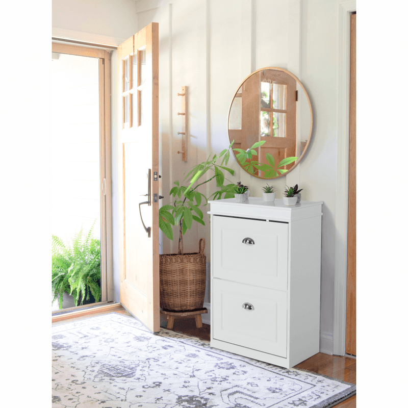 Casa si Gradina - Mobilier - Dulapuri si sifoniere - Dulapuri pantofi - Pantofar, 2 compartimente, alb, SEBER TYP 1 - Infinity.ro