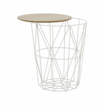 Casa si Gradina - Mobilier - Mese si birouri - Masute de cafea - Masuta auxiliara, natural/alb, NANCER TYP 3 - Infinity.ro