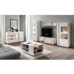 Casa si Gradina - Mobilier - Biblioteci si rafturi - Rafturi - Raft, alb/stejar grandson/alb lucios, CITY - Infinity.ro