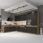 Casa si Gradina - Mobilier - Dulapuri si sifoniere - Dulapuri - Dulap superior, stejar lancelot/gri mat, VEGA 40 G-72 1F - Infinity.ro