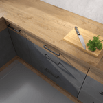 Casa si Gradina - Mobilier - Dulapuri si sifoniere - Dulapuri - Dulap superior, stejar lancelot/gri mat, VEGA 40 G-72 1F - Infinity.ro