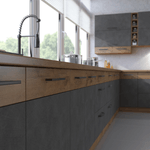 Casa si Gradina - Mobilier - Dulapuri si sifoniere - Dulapuri - Dulap superior, stejar lancelot/gri mat, VEGA 40 G-72 1F - Infinity.ro