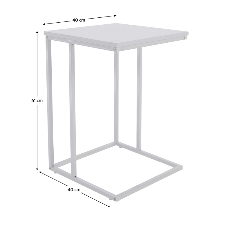 Casa si Gradina - Mobilier - Mese si birouri - Masute de cafea - Masuta portabila, alba, KALA - Infinity.ro