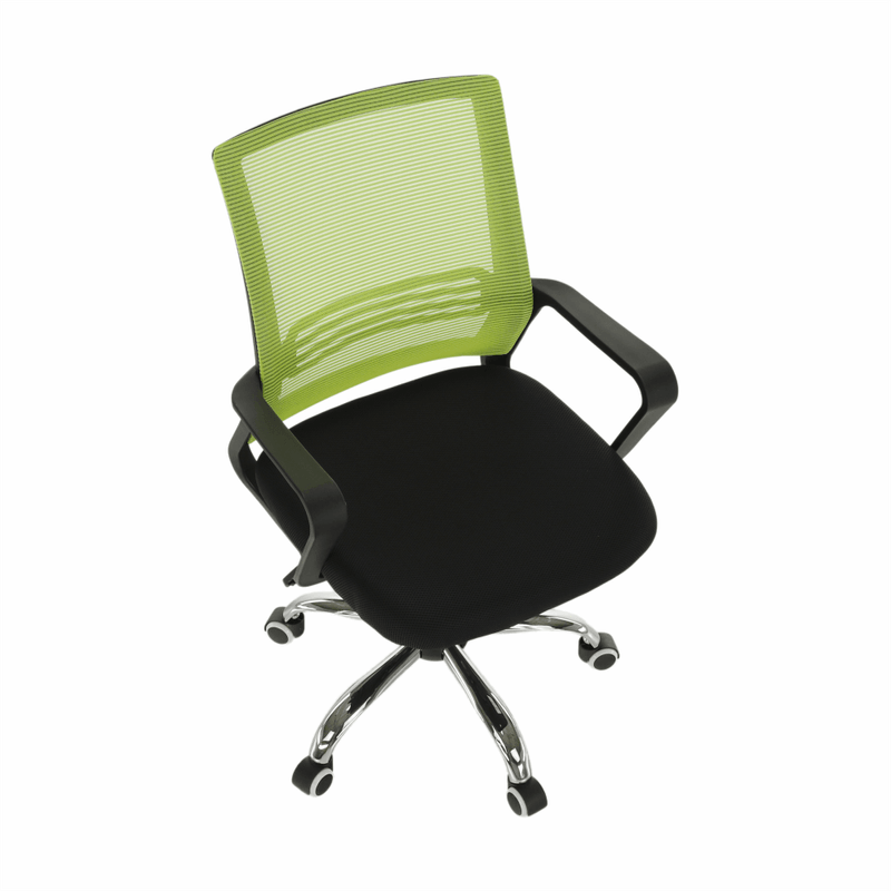 Casa si Gradina - Mobilier - Scaune si fotolii - Scaune - Scaun de birou, plasa verde/tesatura neagra, APOLO - Infinity.ro