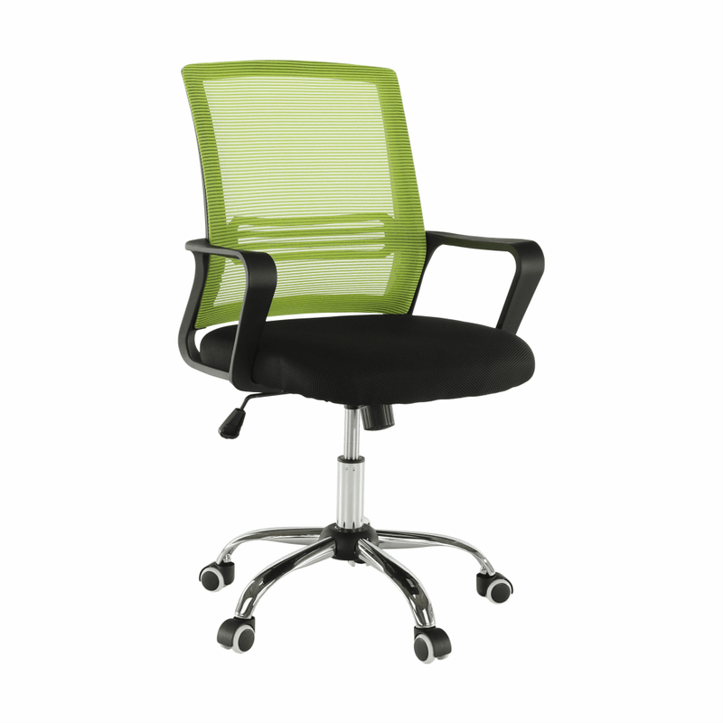 Casa si Gradina - Mobilier - Scaune si fotolii - Scaune - Scaun de birou, plasa verde/tesatura neagra, APOLO - Infinity.ro