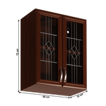 Casa si Gradina - Mobilier - Dulapuri si sifoniere - Dulapuri - Dulap superior G60S cu geam, nuc Milano, SICILIA - Infinity.ro