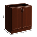 Casa si Gradina - Mobilier - Dulapuri si sifoniere - Dulapuri - Dulap inferior D80 cu 2 usi, nuc Milano, SICILIA - Infinity.ro