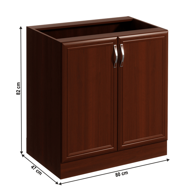 Casa si Gradina - Mobilier - Dulapuri si sifoniere - Dulapuri - Dulap inferior D80 cu 2 usi, nuc Milano, SICILIA - Infinity.ro