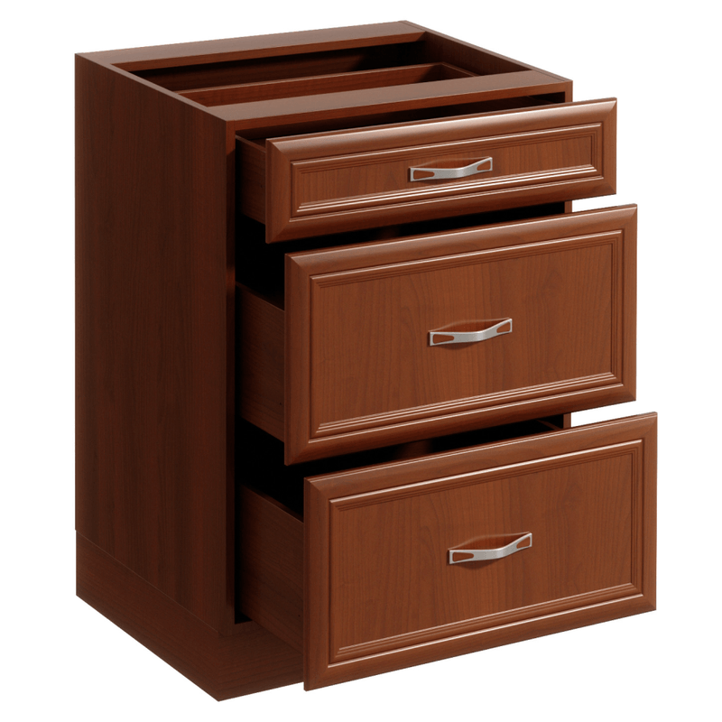 Casa si Gradina - Mobilier - Dulapuri si sifoniere - Dulapuri - Dulap inferior D60S3 cu 3 sertare, nuc Milano, SICILIA - Infinity.ro