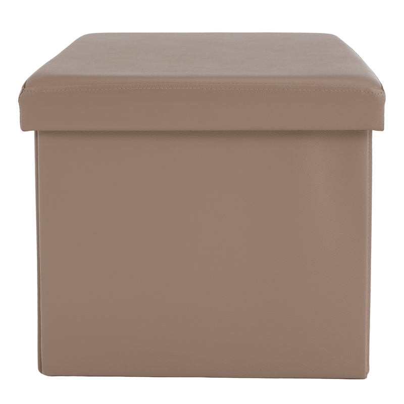 Casa si Gradina - Mobilier - Scaune si fotolii - Tabureti - Taburet pliabil,piele eco, maro deschis, TELA NEW - Infinity.ro