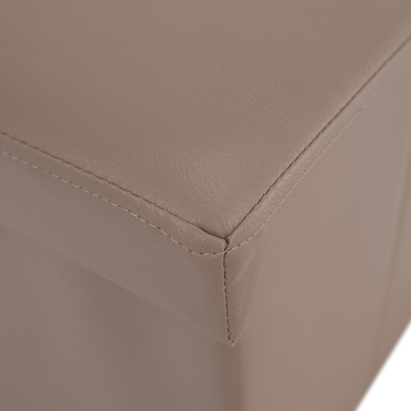 Casa si Gradina - Mobilier - Scaune si fotolii - Tabureti - Taburet pliabil,piele eco, maro deschis, TELA NEW - Infinity.ro
