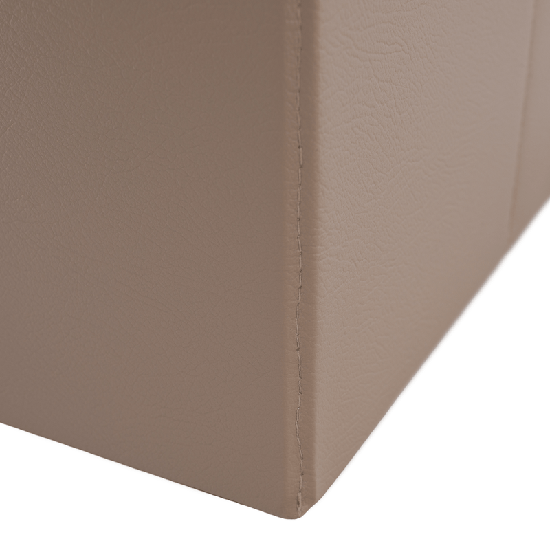 Casa si Gradina - Mobilier - Scaune si fotolii - Tabureti - Taburet pliabil,piele eco, maro deschis, TELA NEW - Infinity.ro