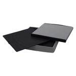 Casa si Gradina - Mobilier - Scaune si fotolii - Tabureti - Taburet pliabil, piele eco gri, TELA NEW - Infinity.ro
