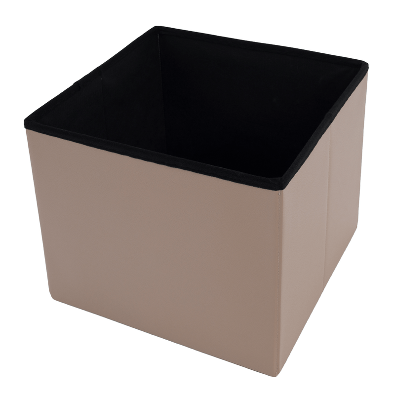 Casa si Gradina - Mobilier - Scaune si fotolii - Tabureti - Taburet pliabil,piele eco, maro deschis, TELA NEW - Infinity.ro