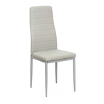 Casa si Gradina - Mobilier - Scaune si fotolii - Scaune - Scaun, piele eco gri deschis/metal gri, COLETA NOVA - Infinity.ro