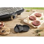 Casa si Gradina - Bucatarie si vesela - Ustensile bucatarie - Prese si storcatoare manuale - Presa pentru burgeri Tefal K1851134, 12 cm, acoperire antiaderenta, crestaturi pentru formare uniforma, compatibila cu - Infinity.ro