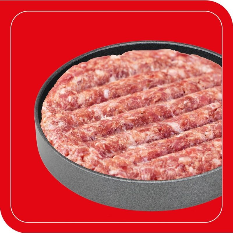 Casa si Gradina - Bucatarie si vesela - Ustensile bucatarie - Prese si storcatoare manuale - Presa pentru burgeri Tefal K1851134, 12 cm, acoperire antiaderenta, crestaturi pentru formare uniforma, compatibila cu - Infinity.ro