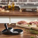 Casa si Gradina - Bucatarie si vesela - Ustensile bucatarie - Prese si storcatoare manuale - Presa pentru burgeri Tefal K1851134, 12 cm, acoperire antiaderenta, crestaturi pentru formare uniforma, compatibila cu - Infinity.ro