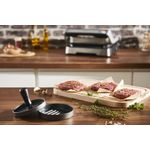 Casa si Gradina - Bucatarie si vesela - Ustensile bucatarie - Prese si storcatoare manuale - Presa pentru burgeri Tefal K1851134, 12 cm, acoperire antiaderenta, crestaturi pentru formare uniforma, compatibila cu - Infinity.ro