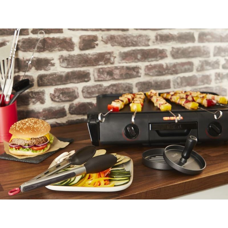 Casa si Gradina - Bucatarie si vesela - Ustensile bucatarie - Prese si storcatoare manuale - Presa pentru burgeri Tefal K1851134, 12 cm, acoperire antiaderenta, crestaturi pentru formare uniforma, compatibila cu - Infinity.ro