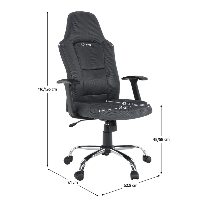 Casa si Gradina - Mobilier - Scaune si fotolii - Scaune - Scaun de birou, gri, VAN - Infinity.ro