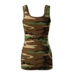 Fashion, accesorii si bijuterii - Femei - Imbracaminte femei - Tricouri si topuri femei - Top pentru dama, Camo Triumph C36, Malfini 2XL Camuflaj Maro - Infinity.ro