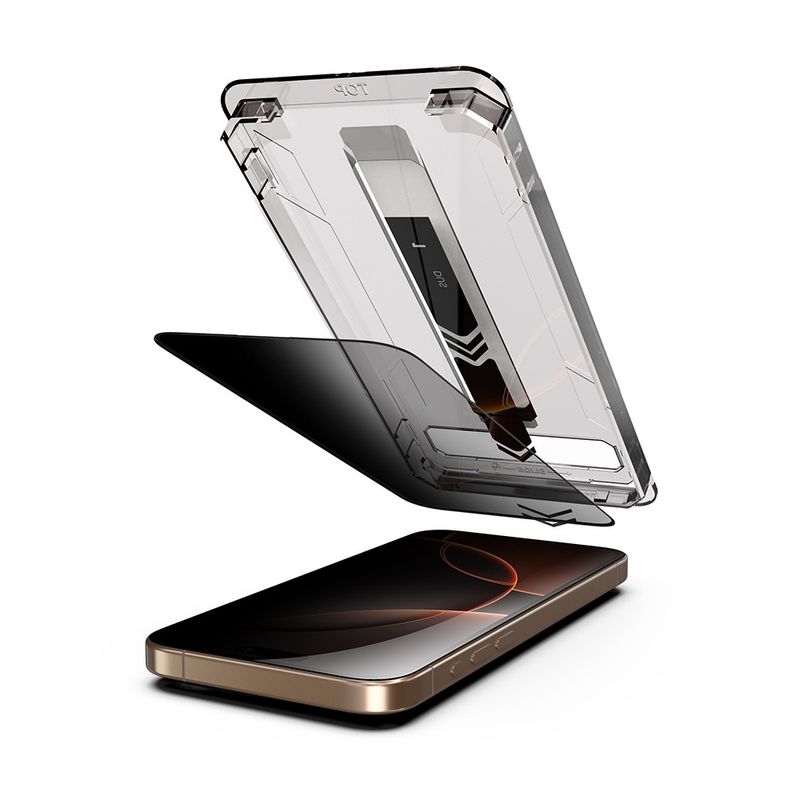 Laptop, Telefoane si Tablete - Telefoane mobile si accesorii - Accesorii Telefoane - Folii protectie telefoane - Folie pentru iPhone 12 Pro Max (set 2) - Techsuit TitanGlass FullCover - Privacy - Infinity.ro