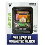 Jucarii, Copii si Bebe - Jucarii si jocuri - Figurine - Set 2 Figurine De Actiune Magnetice, Personaje Zombi, Design Cubic Pixelat, Jucarii Pentru Copii 3+ Ani - Infinity.ro