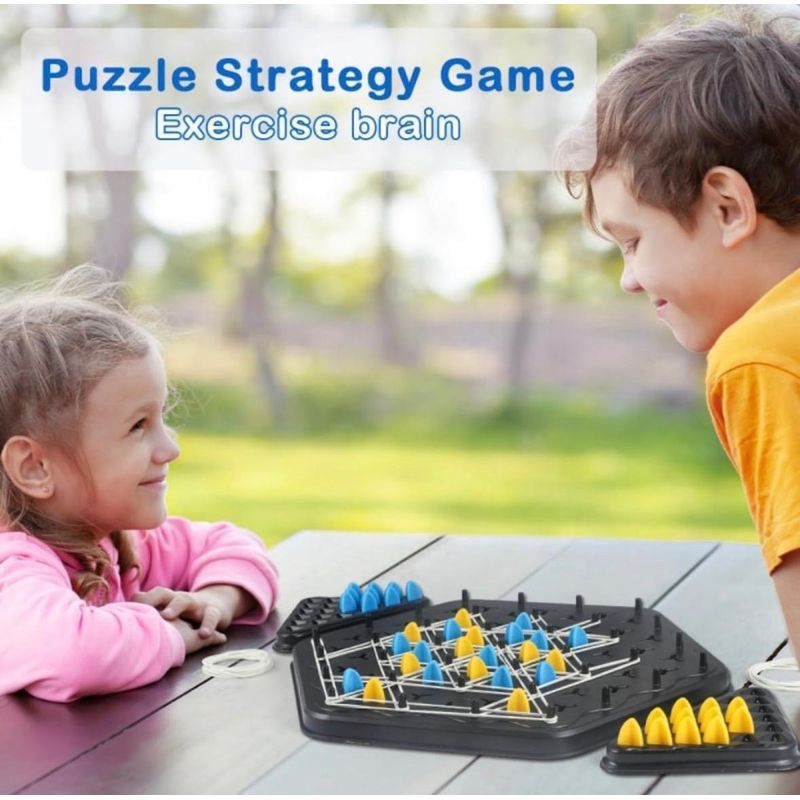 Jucarii, Copii si Bebe - Jucarii si jocuri - Jucarii & jocuri educative - Jucarii interactive - Joc Interactiv De Strategie Si Constructie Geometrica, Cu 84 Piese, 50 Benzi Elastice Si 4 Placi, Pentru Copii Si Adulti - Infinity.ro
