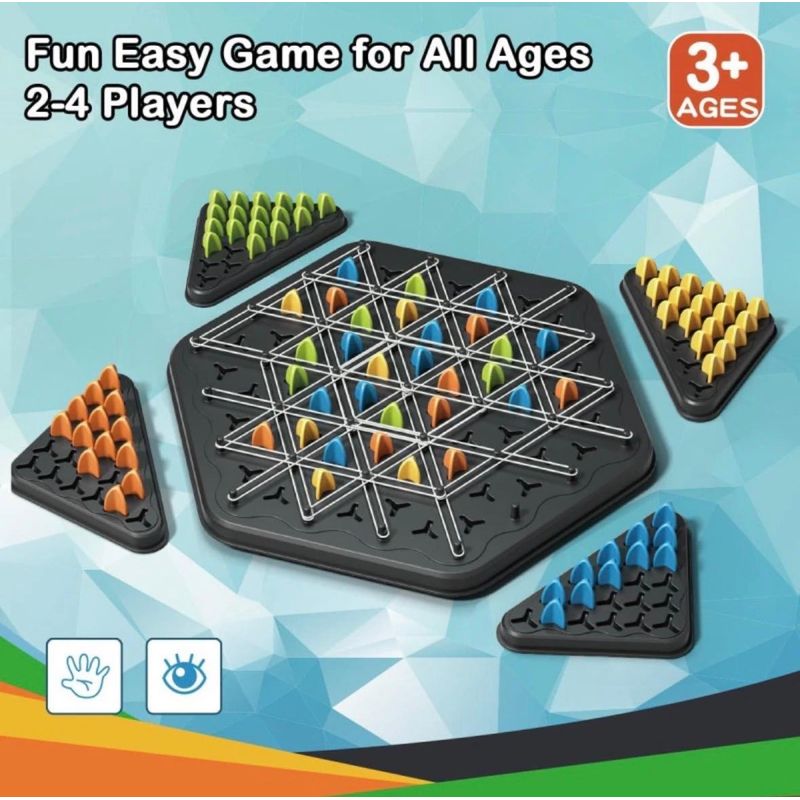 Jucarii, Copii si Bebe - Jucarii si jocuri - Jucarii & jocuri educative - Jucarii interactive - Joc Interactiv De Strategie Si Constructie Geometrica, Cu 84 Piese, 50 Benzi Elastice Si 4 Placi, Pentru Copii Si Adulti - Infinity.ro