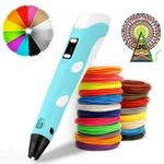 Jucarii, Copii si Bebe - Jucarii si jocuri - Jucarii & jocuri educative - Jucarii interactive - Pix 3D Cu Ecran LCD, 12 Culori Filament PLA, 36 m, Diametru 1,75 mm, Temperatura Reglabila, Pentru Copii Si Adulti - Infinity.ro