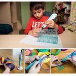 Jucarii, Copii si Bebe - Jucarii si jocuri - Jucarii & jocuri educative - Jucarii interactive - Pix 3D Cu Ecran LCD, 12 Culori Filament PLA, 36 m, Diametru 1,75 mm, Temperatura Reglabila, Pentru Copii Si Adulti - Infinity.ro