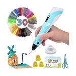 Jucarii, Copii si Bebe - Jucarii si jocuri - Jucarii & jocuri educative - Jucarii interactive - Pix 3D Cu Ecran LCD, 12 Culori Filament PLA, 36 m, Diametru 1,75 mm, Temperatura Reglabila, Pentru Copii Si Adulti - Infinity.ro