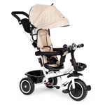 Jucarii, Copii si Bebe - Jucarii si jocuri - Jucarii de exterior - Triciclete - Tricicleta Ecotoys YM-BT-2, scaun rotativ, bej KID975549 - Infinity.ro
