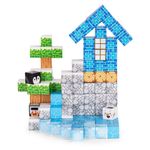 Jucarii, Copii si Bebe - Jucarii si jocuri - Seturi de constructie si cuburi - Seturi de constructie - Cuburi magnetice pentru copii, 124 piese, tematica iarna, multicolor KID008315 - Infinity.ro