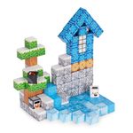 Jucarii, Copii si Bebe - Jucarii si jocuri - Seturi de constructie si cuburi - Seturi de constructie - Cuburi magnetice pentru copii, 124 piese, tematica iarna, multicolor KID008315 - Infinity.ro