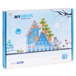 Jucarii, Copii si Bebe - Jucarii si jocuri - Seturi de constructie si cuburi - Seturi de constructie - Cuburi magnetice pentru copii, 124 piese, tematica iarna, multicolor KID008315 - Infinity.ro